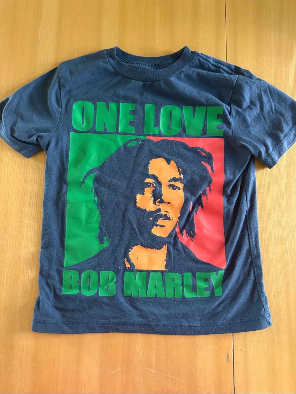 Zion Bob Marley Kids' Navy Graphic Tee - One Love